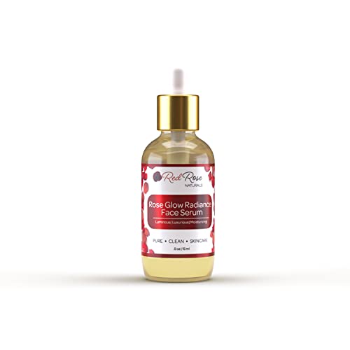 Red Rose Naturals Radiance Face Serum - Daily Hydration & Youthful Glow, Vegan - 15ml