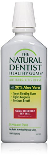 Natural Dentist Mouthwash - Antigingivitis Formula for Healthy Gums, Peppermint Twist - 16.9oz