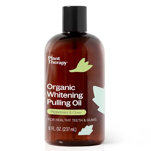 Plant Therapy Mouthwash - Naturally Whitens Teeth, Freshens Breath, Supports Gum Health - 8oz