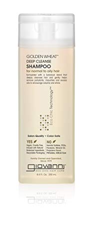 GIOVANNI Golden Wheat Deep Cleanse Shampoo - Removes Oil, Boosts Volume, Color Safe - 8.5oz
