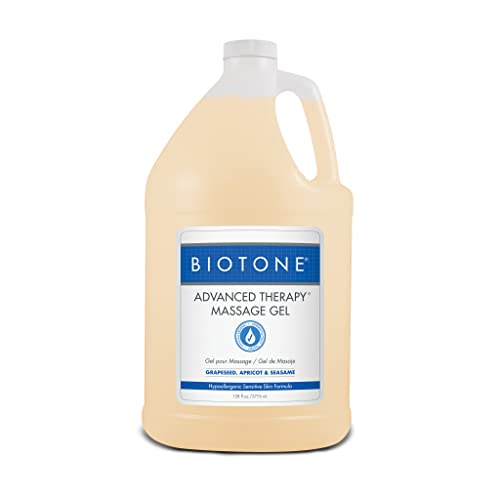 BIOTONE Advanced Therapy Massage Gel - Non-Greasy, Hypoallergenic, Rich Texture - 8oz