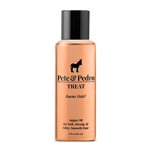 Pete & Pedro Hair Treatment - Moisturizes, Strengthens, Frizz-Free Shine - Argan Oil, 2 oz.
