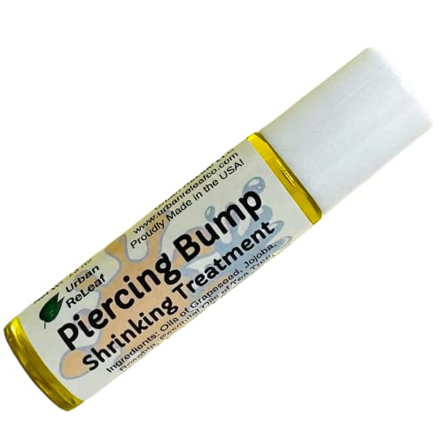 Urban ReLeaf Piercing Bump Treatment - Gentle Aftercare for Scars & Nodules, 100% Natural - 0.5oz