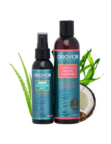 Aleavia Restore Prebiotic Skin Restoration Kit - Nourishes, Heals, Paraben-Free, 100% Plant-Based