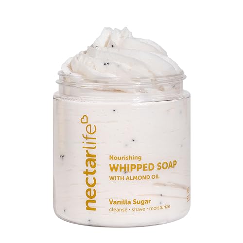 Nectar Life Body Wash & Shave Butter - Nourishing Vanilla Cream, Vegan & Paraben-Free - 5oz