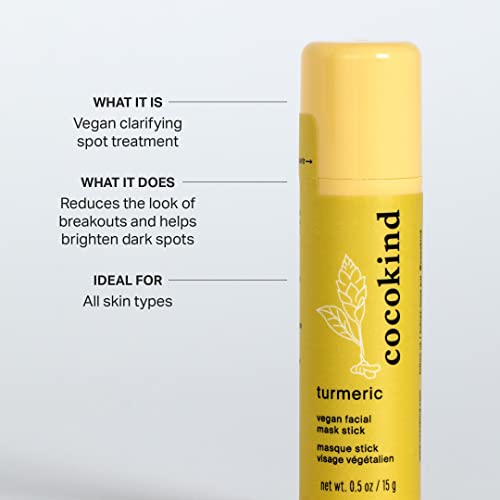 Cocokind Turmeric Mask Stick - Reduces Inflammation, Brightens Dark Spots - 0.59oz