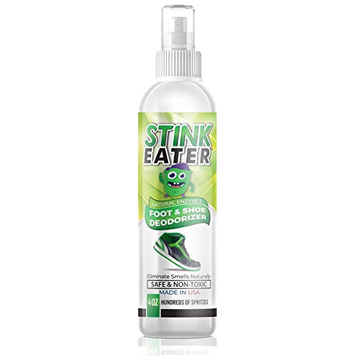 Stink Eater Foot Odor Remover Spray - Natural Enzymes Eliminate Odors, Mint Fresh - 4oz