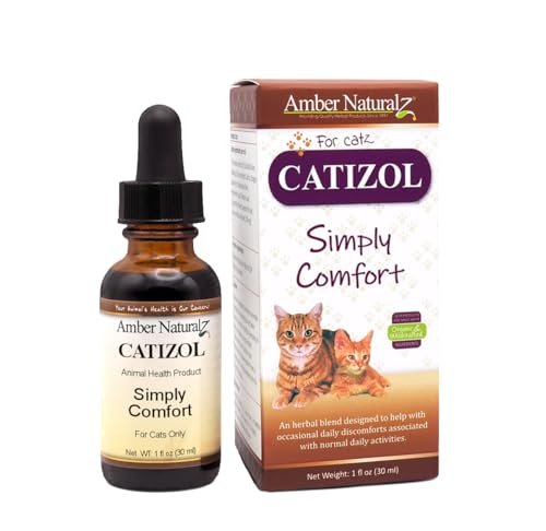 Amber NaturalZ Catizol Herbal Supplement - Supports Cat Comfort & Healthy Appetite - 1oz