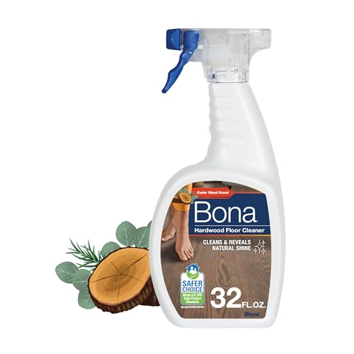 Bona Hardwood Floor Cleaner Spray - Residue-Free, Plant-Based, Cedar Scent - 32 fl oz