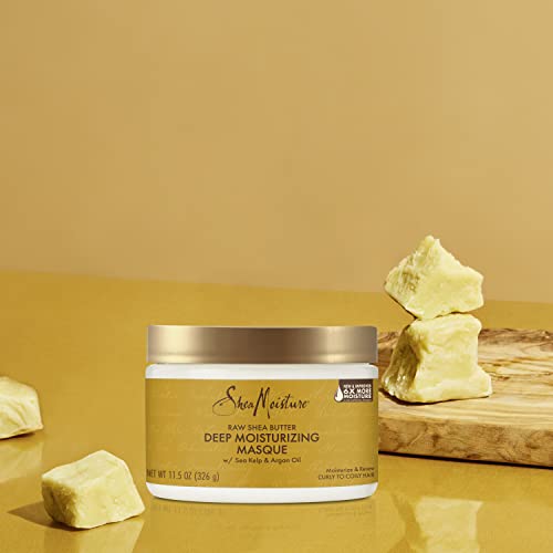 SheaMoisture Hair Mask - Deep Conditioner for Moisture & Renewal, Organic Ingredients - 11.5 fl oz