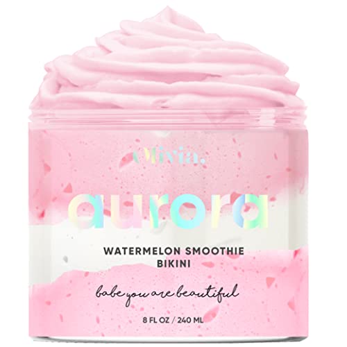Olivia Beauty Exfoliator - Reduces Blemishes & Ingrown Hairs, Nourishing Watermelon Blend - 8oz