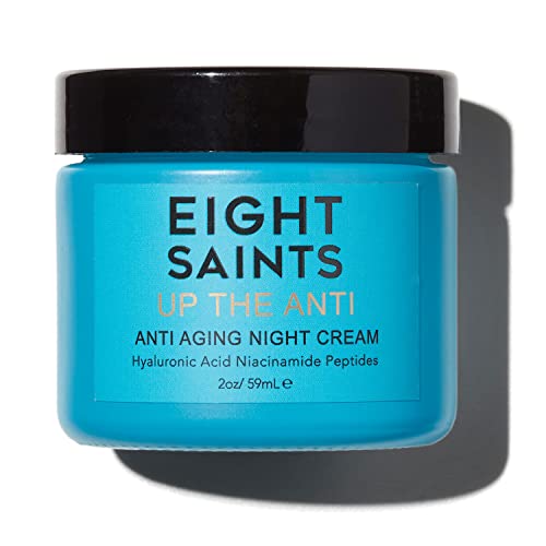Eight Saints Night Cream - Reduces Fine Lines, Niacinamide & Hyaluronic Acid - 2 oz