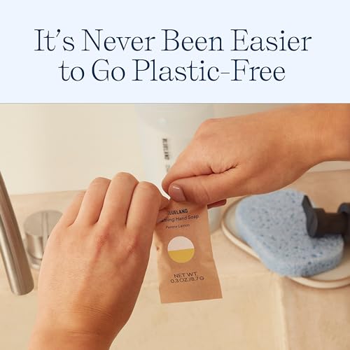 BLUELAND Foaming Hand Soap Tablets - Gentle Plant-Based Formula, Hypoallergenic - 10 Pack Tablets