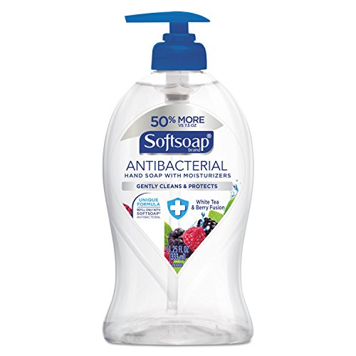 Softsoap Liquid Hand Soap - Eliminates 99.9% Bacteria, Moisturizing White Tea & Berry - 11.25oz