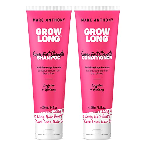 Marc Anthony Shampoo & Conditioner Set - Strengthens Hair, Vitamin E & Ginseng - 8.4oz Each