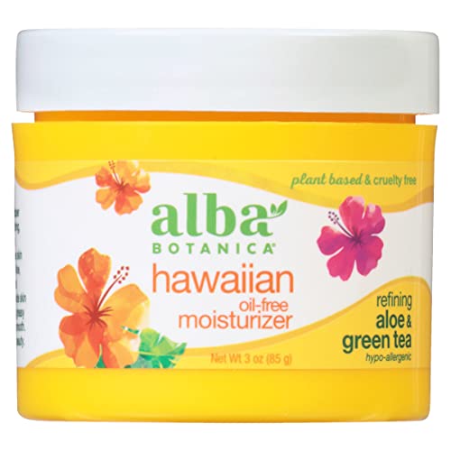 Alba Botanica Moisturizer - Hydrates & Refines Pores, Vegetarian Formula - 3oz Aloe & Green Tea