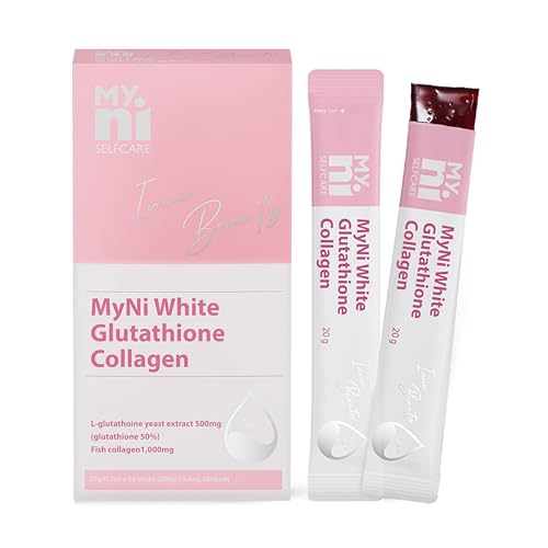 myni Glutathione Collagen Jelly - Radiant Skin, Pomegranate Extract, 15 Sticks
