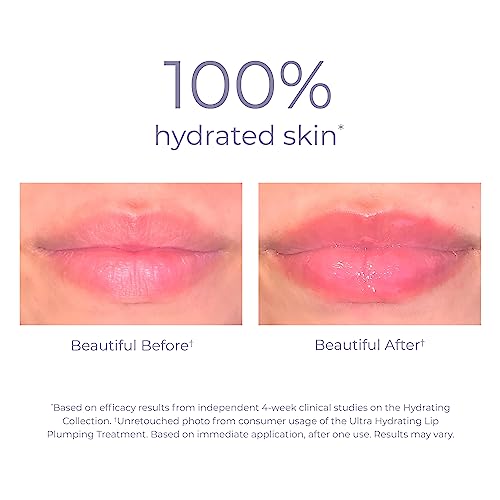 DERMA E Lip Plumper - Hydrating Treatment for Enhanced Fullness & Natural Color - 0.34 Fl Oz