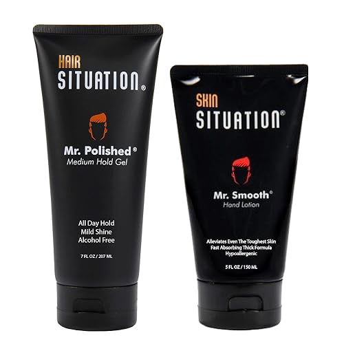 Mr. Polished Hair Gel - All-Day Hold, Alcohol-Free, Biotin-Enriched Formula - 8oz
