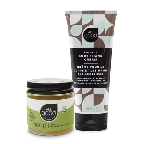 All Good Hand Care Set - Moisturizes Dry Skin, Organic Lotion & Balm - 6oz & 1oz