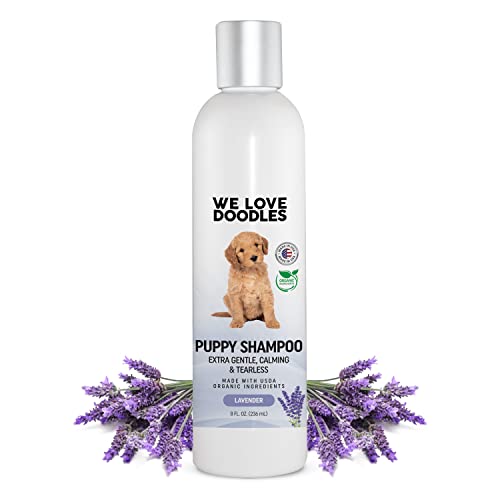 We Love Doodles Dog Shampoo - Tearless Lavender, Organic Oatmeal for Sensitive Skin - 8oz