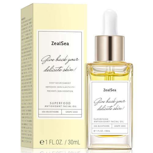 ZealSea Superfood Face Oil - Hydrating Antioxidant Therapy for Smooth Skin, 1 Fl Oz