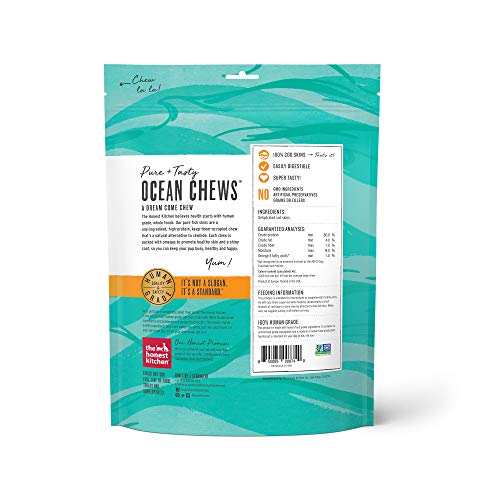The Honest Kitchen Dog Treat - 100% Cod Skins, High Protein, Human Grade, 5.5 Oz