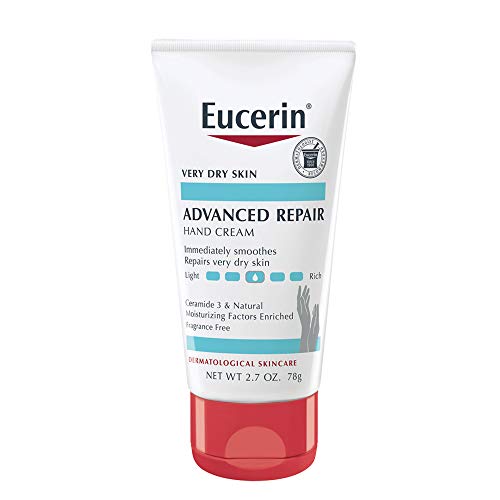 Eucerin Advanced Repair Hand Cream - Repairs Dry Skin, Fast Absorbing, Unscented - 2.7oz