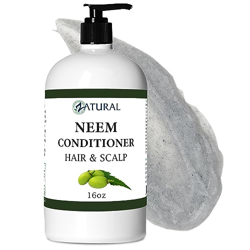 Zatural Neem Conditioner - Moisturizes & Soothes, Promotes Healthy Shine - 16oz