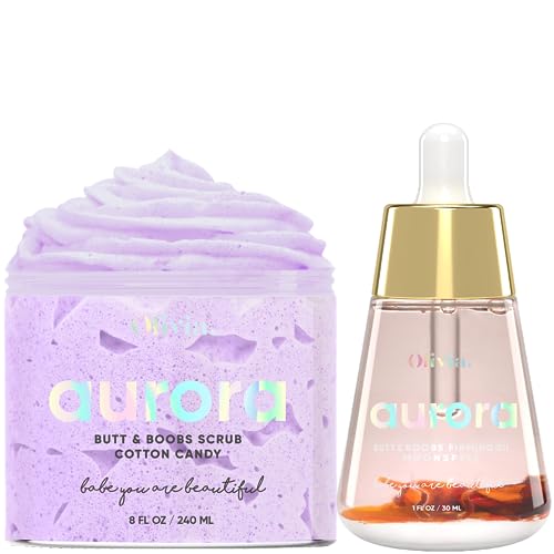 Olivia Body Scrub - Reduces Scars & Stretch Marks, Nourishes & Hydrates Dry Skin - 8oz