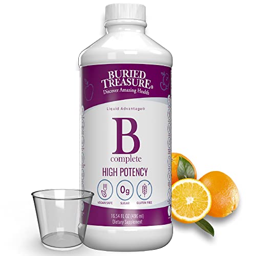 Buried Treasure Liquid Vitamin B Complex - Energy & Immune Support, Vegan, Non-GMO - 16oz