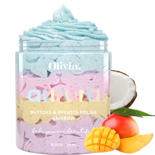 Olivia Beauty Body Scrub - Deep Exfoliation, Hydrating Natural Formula - 10oz for Smooth Skin