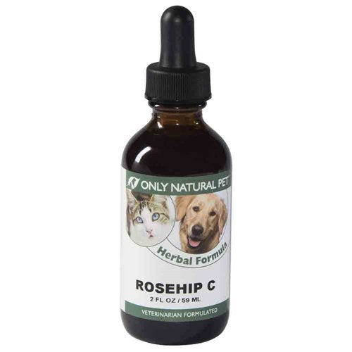 Only Natural Pet Rosehip C Supplement - All-Natural Support for Dogs & Cats - 2 oz