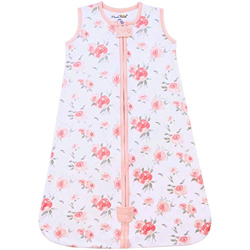 Mama Cheetah Baby Sleeping Bag - Organic Cotton, 2-Way Zipper, Safe & Cozy for Infants - Medium