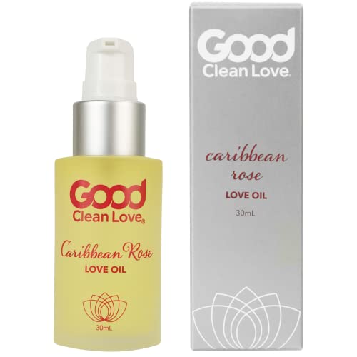 Good Clean Love Body Oil - Natural Aphrodisiac, Intimate Massage Oil, Exotic Rose Scent - 30mL