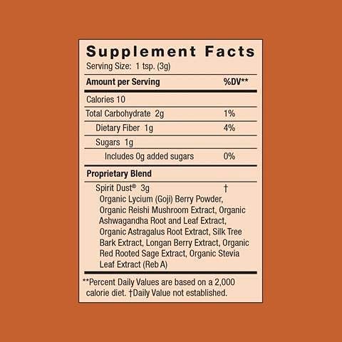 Moon Juice Spirit Dust Mushroom Supplement - Mood Support, Natural Ingredients - 1.5oz