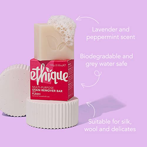 Ethique Flash! Solid Laundry Bar - Biodegradable, Vegan, Plastic-Free - 3.52 oz
