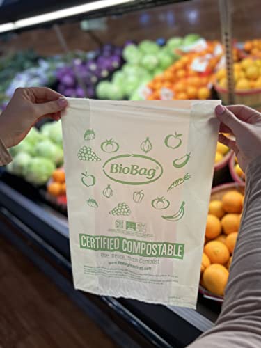 BioBag Compost Bag - Certified 100% Compostable, Convenient 11x17 Size, 2000 Count