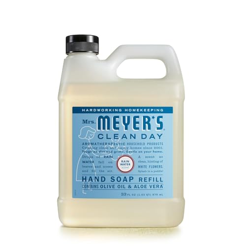 Mrs. Meyer's Hand Soap Refill - Moisturizing, Essential Oils, Rainwater Scent - 33oz