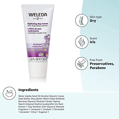 Weleda Moisturizer - Long-Lasting Hydration with Iris Root & Jojoba Oil - 1oz Tube