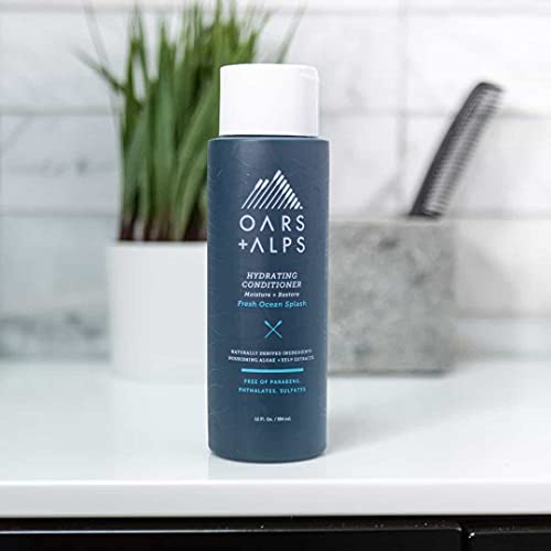 Oars + Alps Hydrating Conditioner - Nourishing Kelp & Algae Extracts, Alcohol-Free - 13.5oz