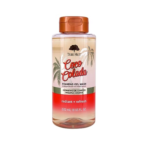 Tree Hut Body Wash - Hydrating Coconut & Pineapple, Vegan Formula - 18oz Foaming Gel