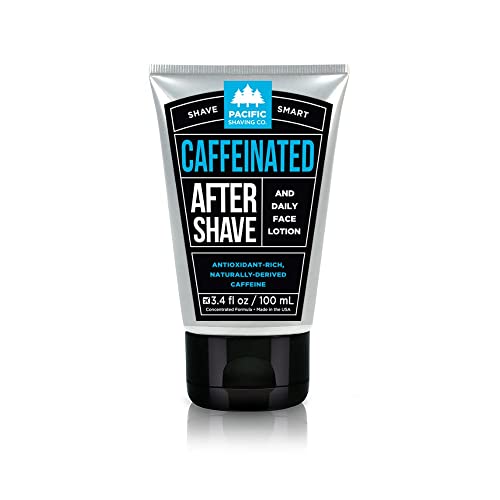 Pacific Shaving Company Caffeinated Aftershave Balm - Reduces Redness, Soothes Skin - 3.4oz