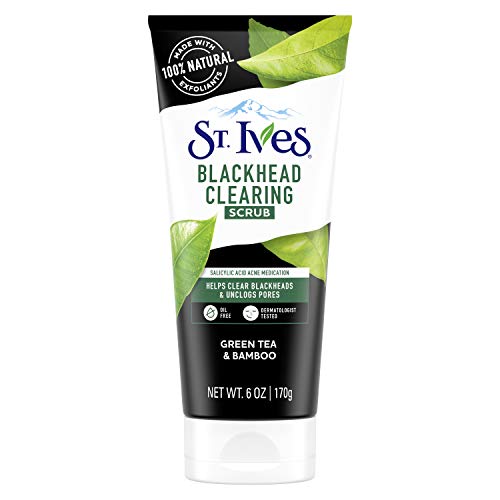 St. Ives Blackhead Clearing Face Scrub - Clears Blackheads, Natural Exfoliants - 6oz