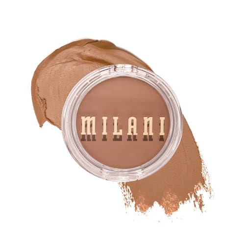 Milani Cheek Kiss Cream Bronzer - Buildable Matte Finish, Rose & Seed Oils - 110 Hey Honey