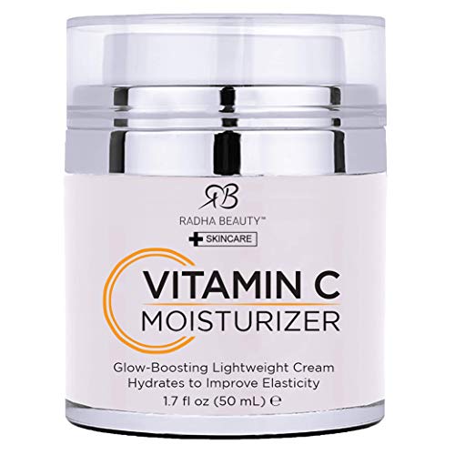 Radha Beauty Vitamin C Moisturizer - Antioxidant Hydration, Cruelty-Free, 1.7 fl oz
