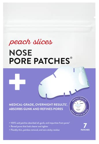 Peach Slices Pimple Patch - Absorbs Oil, Targets Pores, Vegan & Cruelty-Free - 7 Ct