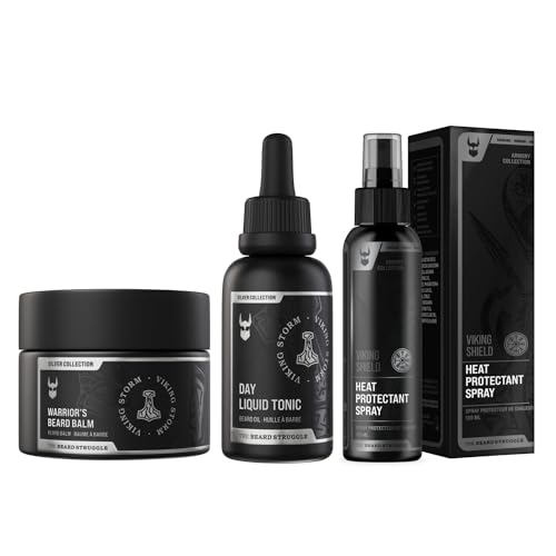 The Beard Struggle Beard & Hair Protectant Bundle - Nourishes, Moisturizes, Viking Storm Set