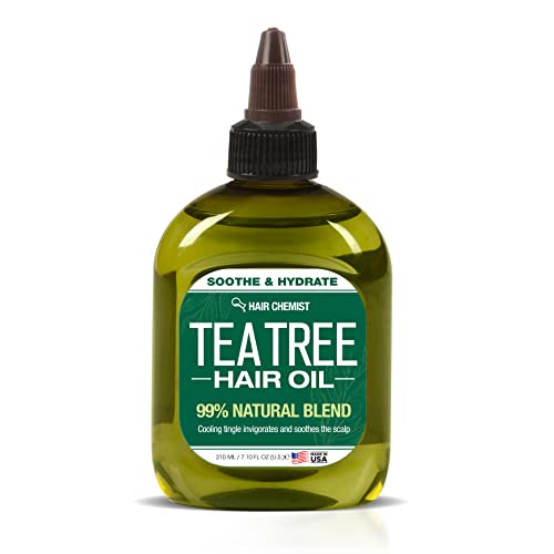 Hair Chemist Tea Tree Hair Oil - Strengthens, Nourishes Scalp, No Preservatives - 7.1oz