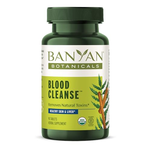 Banyan Botanicals Blood Cleanse Tablets - Detox Support, Organic Herbs for Healthy Skin - 90 Tablets